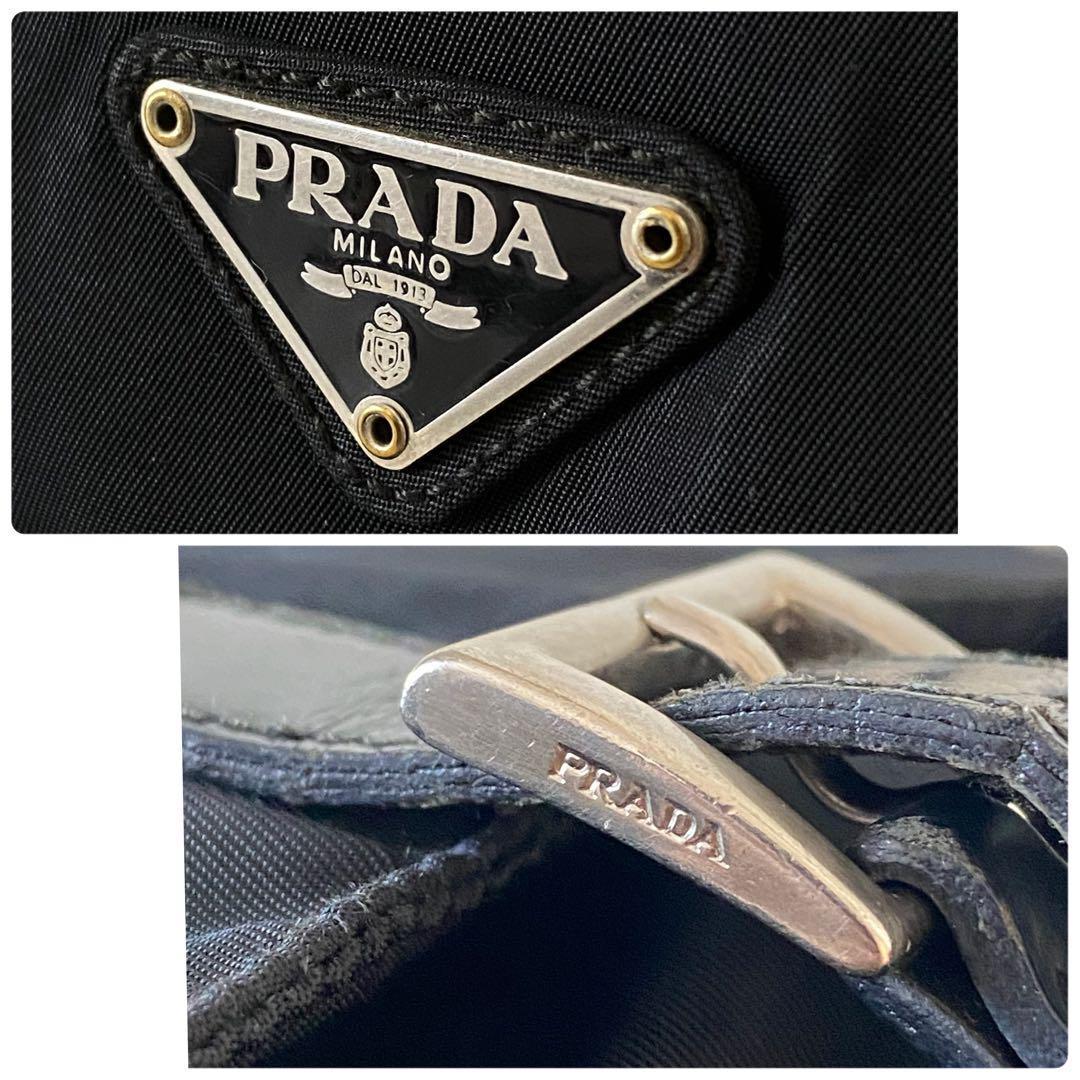 PRADA プラダ メッセンジャーバッグ 斜めがけ 黒 B6671 Gカード付き