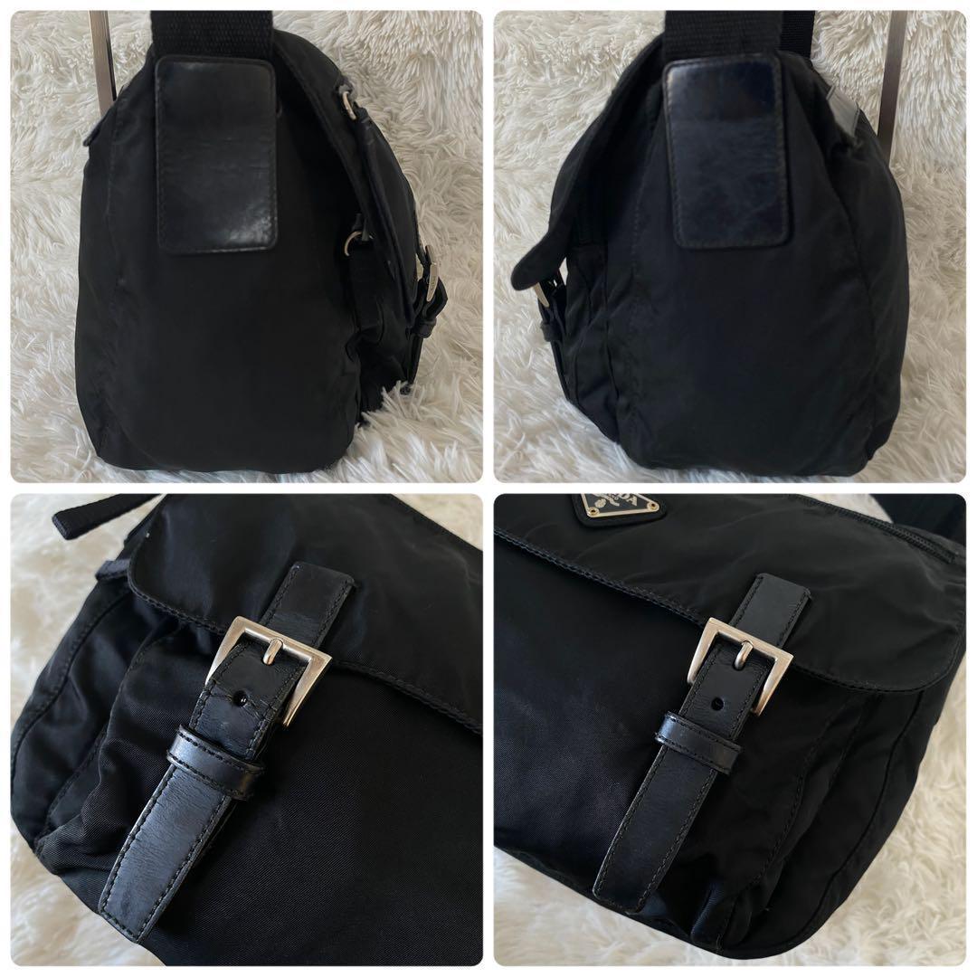 PRADA プラダ メッセンジャーバッグ 斜めがけ 黒 B6671 Gカード付き