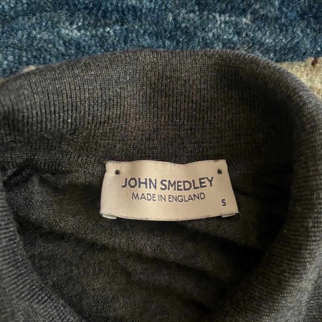 JOHN SMEDLEY ダークグレー カーディガン S