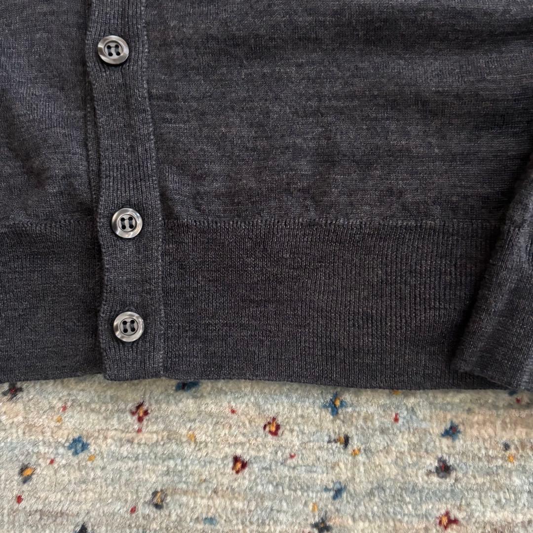 JOHN SMEDLEY ダークグレー カーディガン S