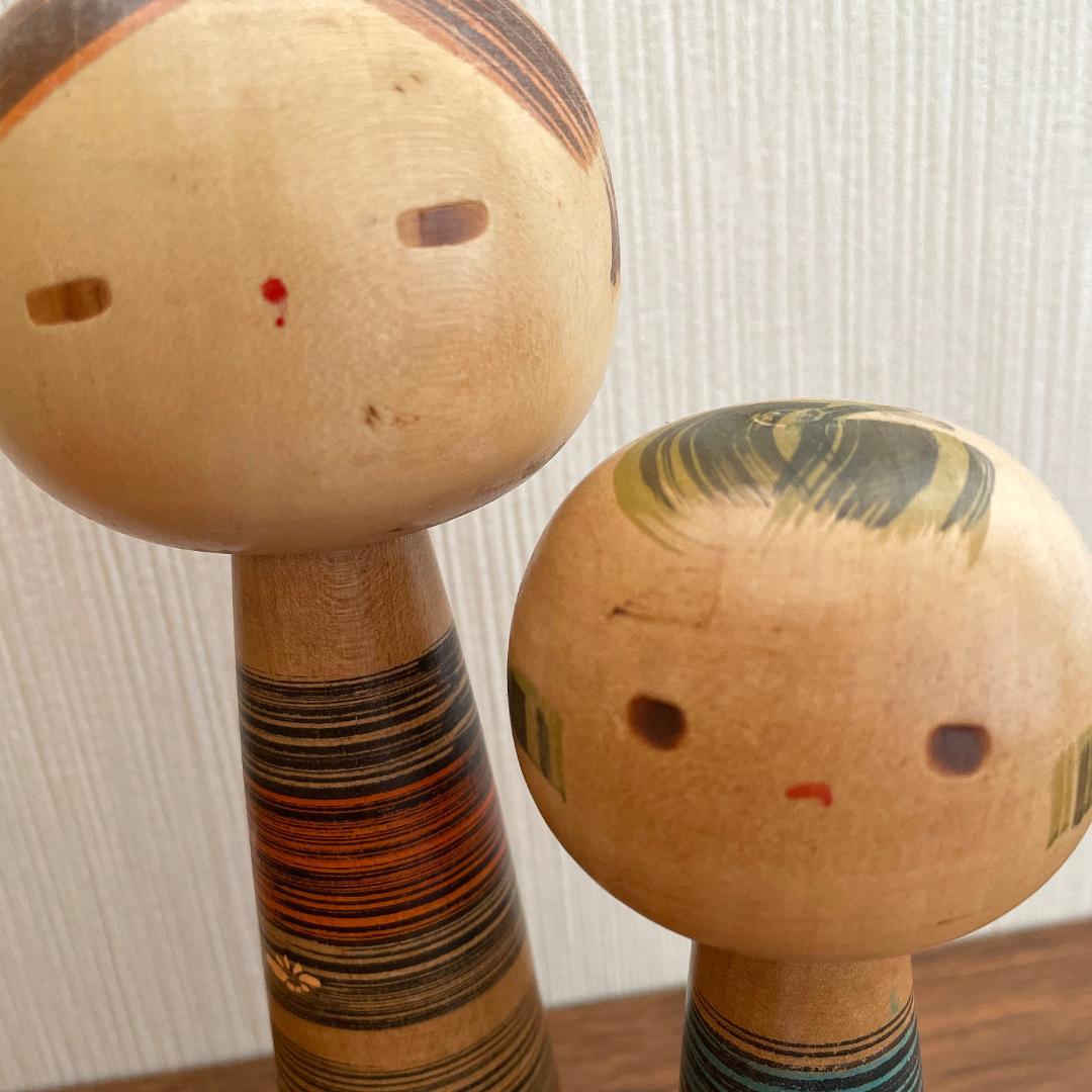 山中三平 こけし（8in / 21cm & 6in / 16cm）