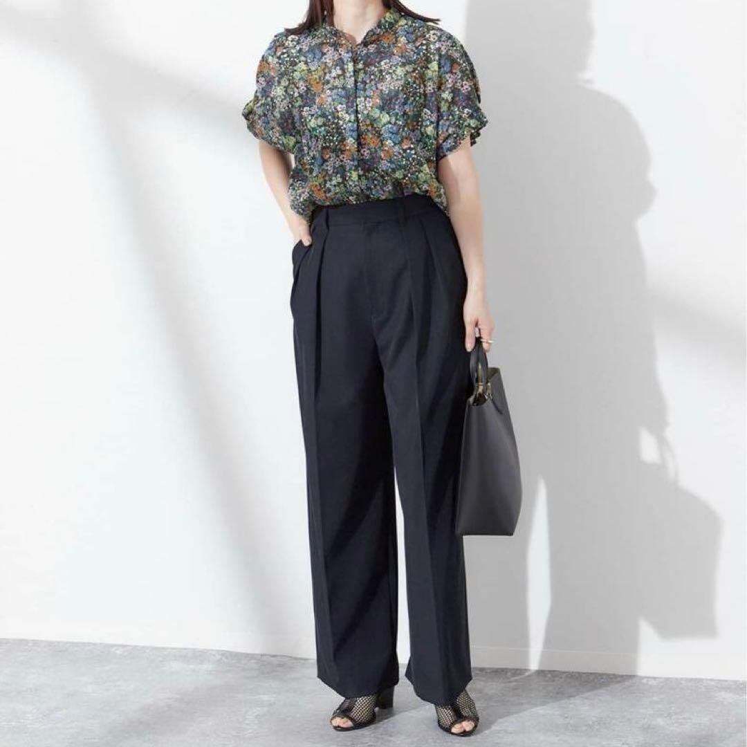 JOURNAL STANDARD L’ESSAGE タックスリーブシャツ 花柄