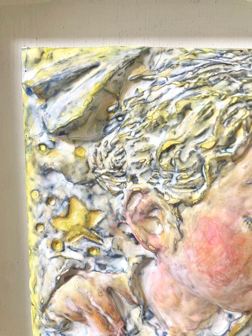 アート作品ハンドメイドArtwork art reliefレリーフ　インテリア