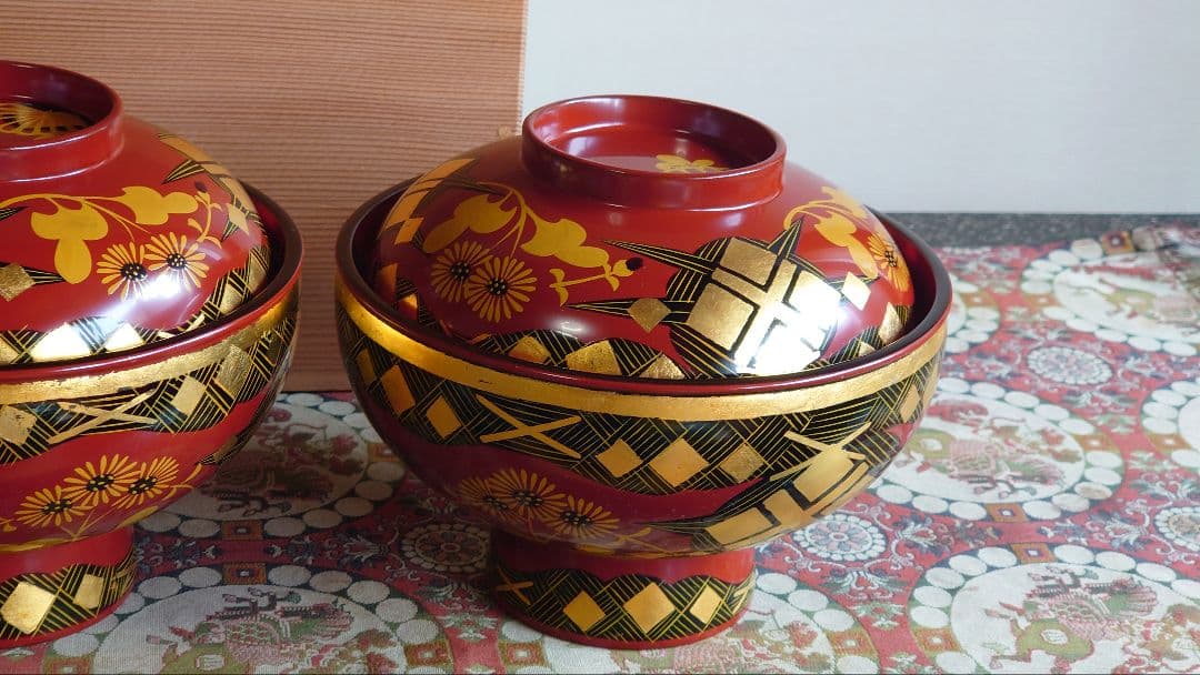 時代蒔絵煮物椀十客