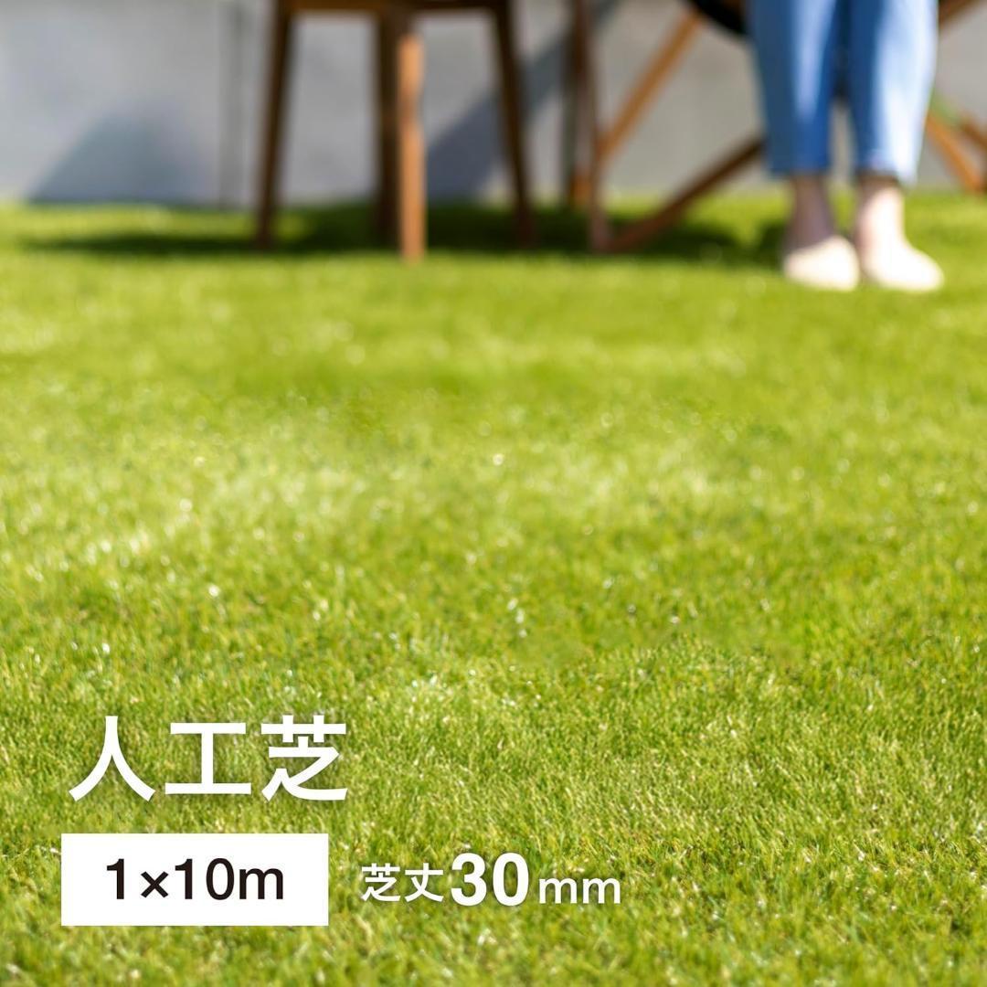 タカショー 芝生 人工芝 1x10m グリーン 芝丈3cm AG-30110