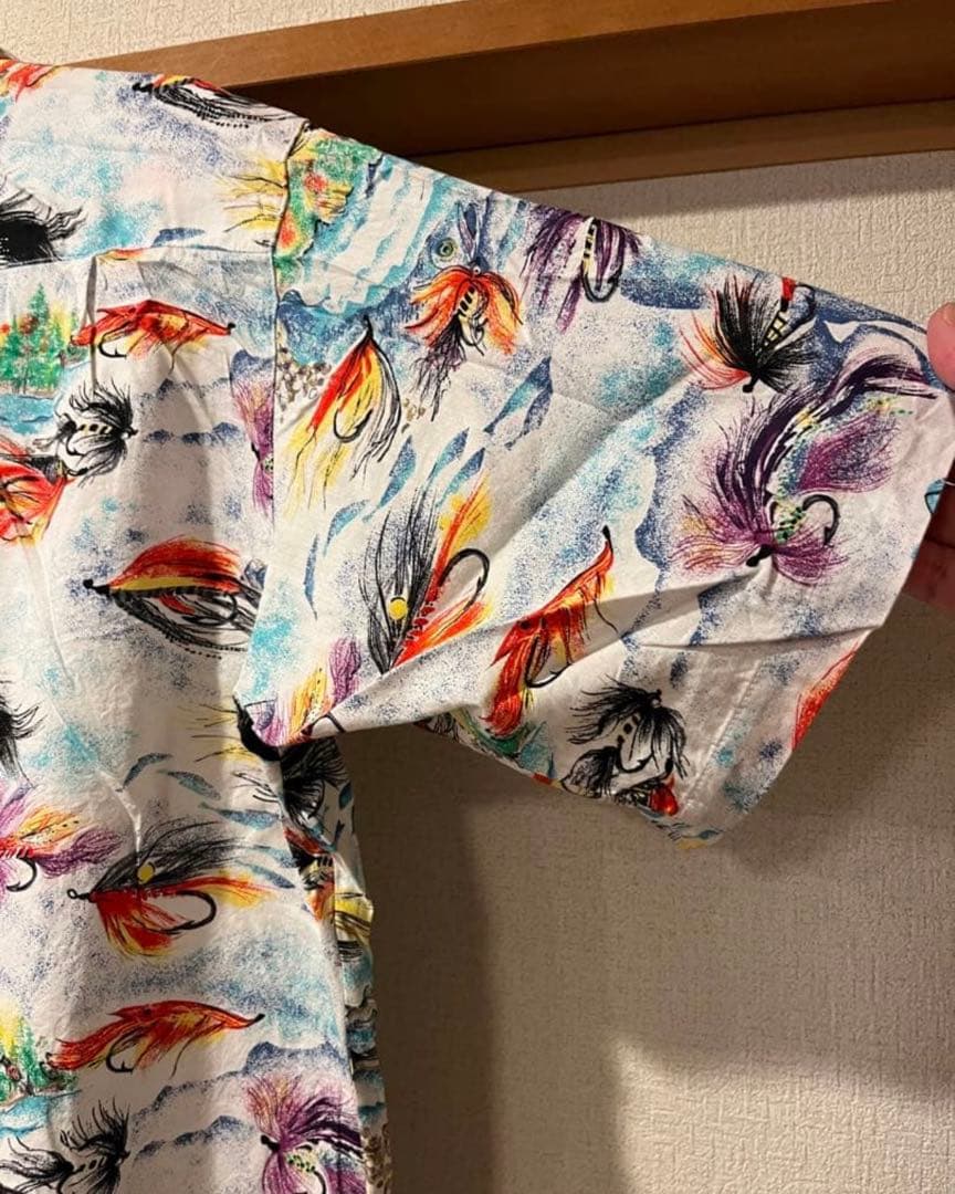 パタロハ　Pataloha パタゴニア　1993　毛針 アロハシャツ　Ｍ