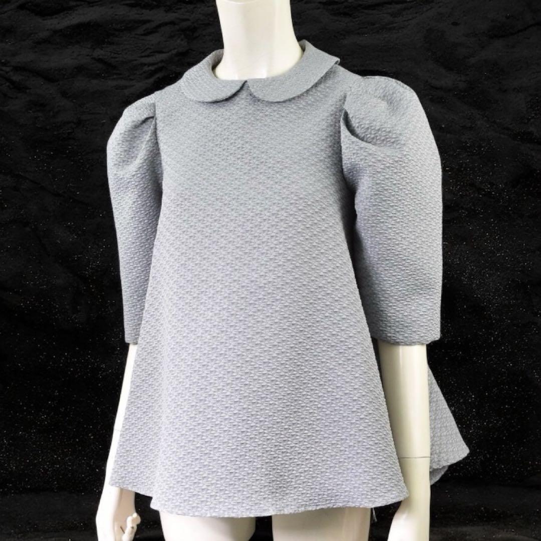 ブルレア/bluelea×VERY/ジャガードブラウス/グレー/替え襟つき