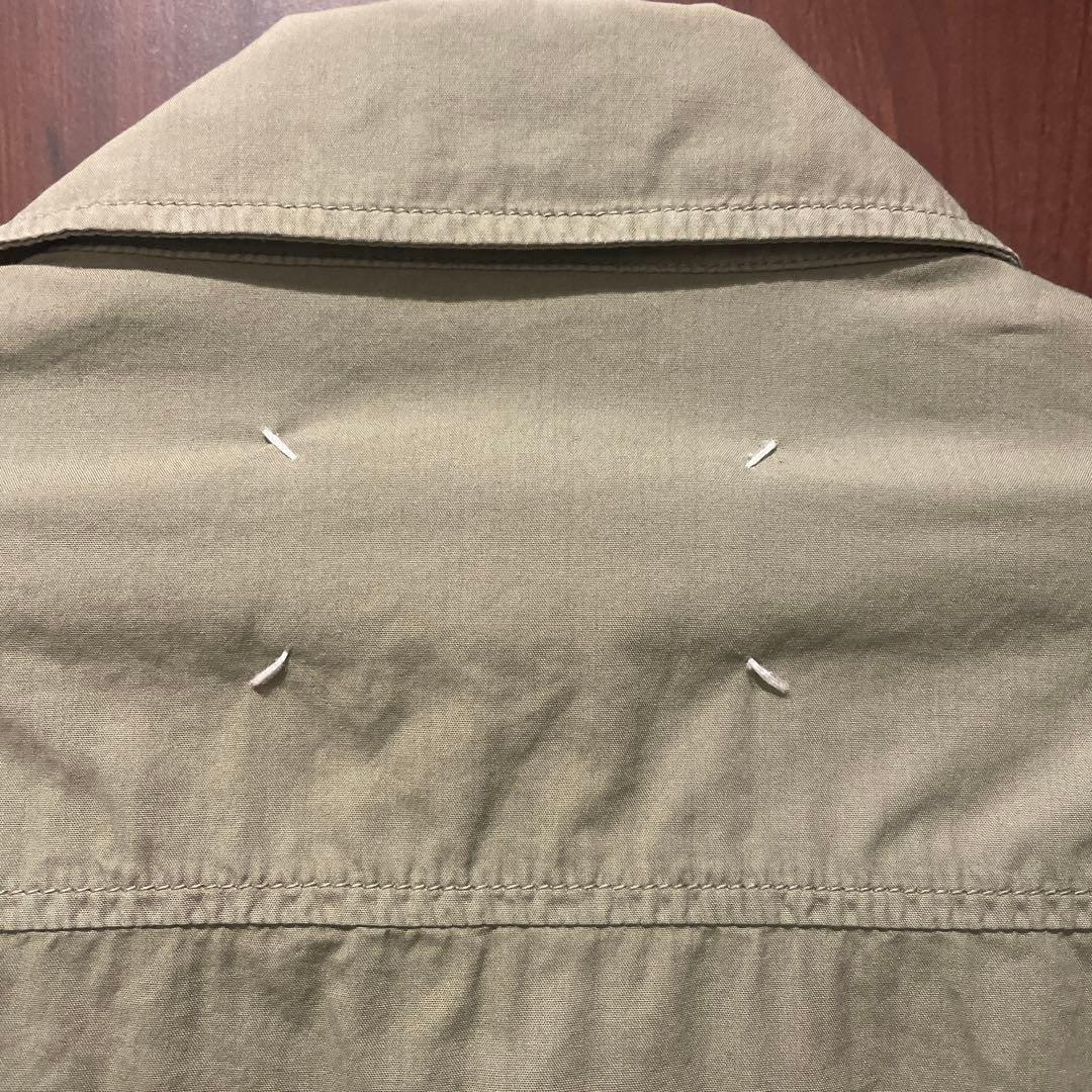 マルジェラ　カーキ コットン 長袖シャツ