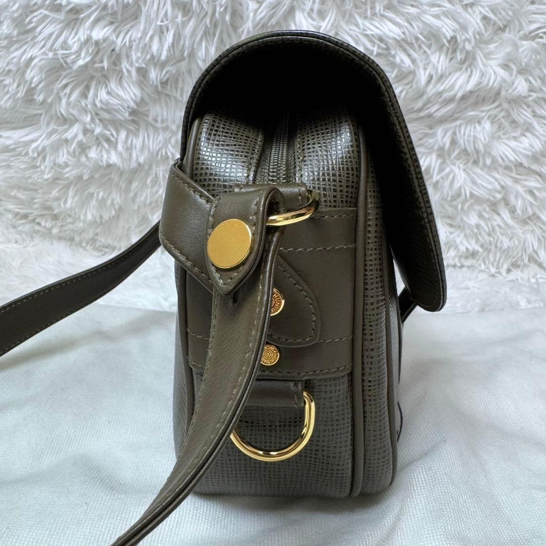 【極美品】 HUNTING WORLD レザー メッセンジャーバッグ オリーブ