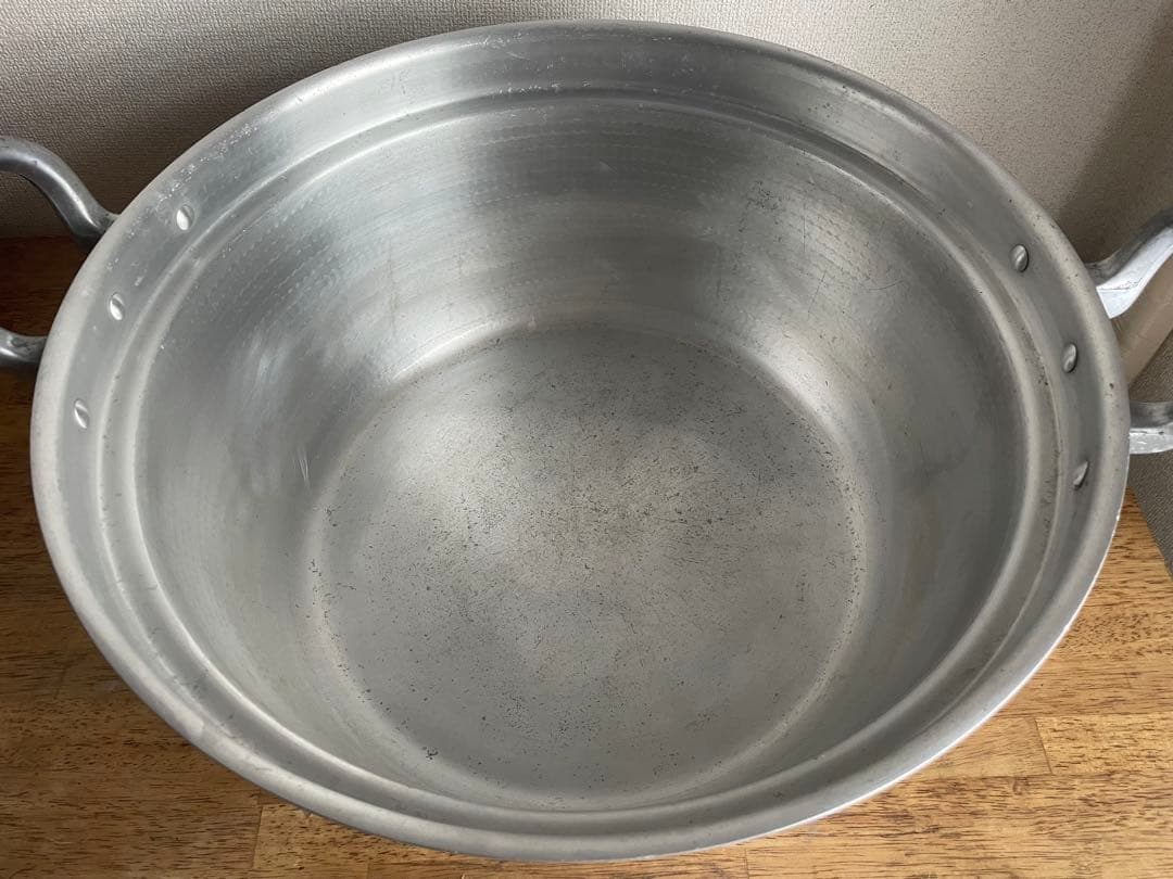 業務用アルミ製打ち出し両手鍋　48ｃｍ