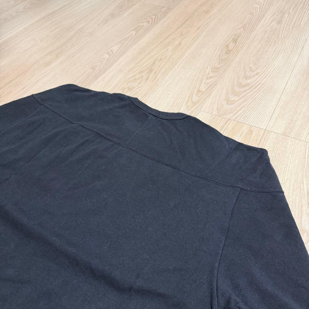 COMOLI コモリ フットボールTシャツ ブラック 3