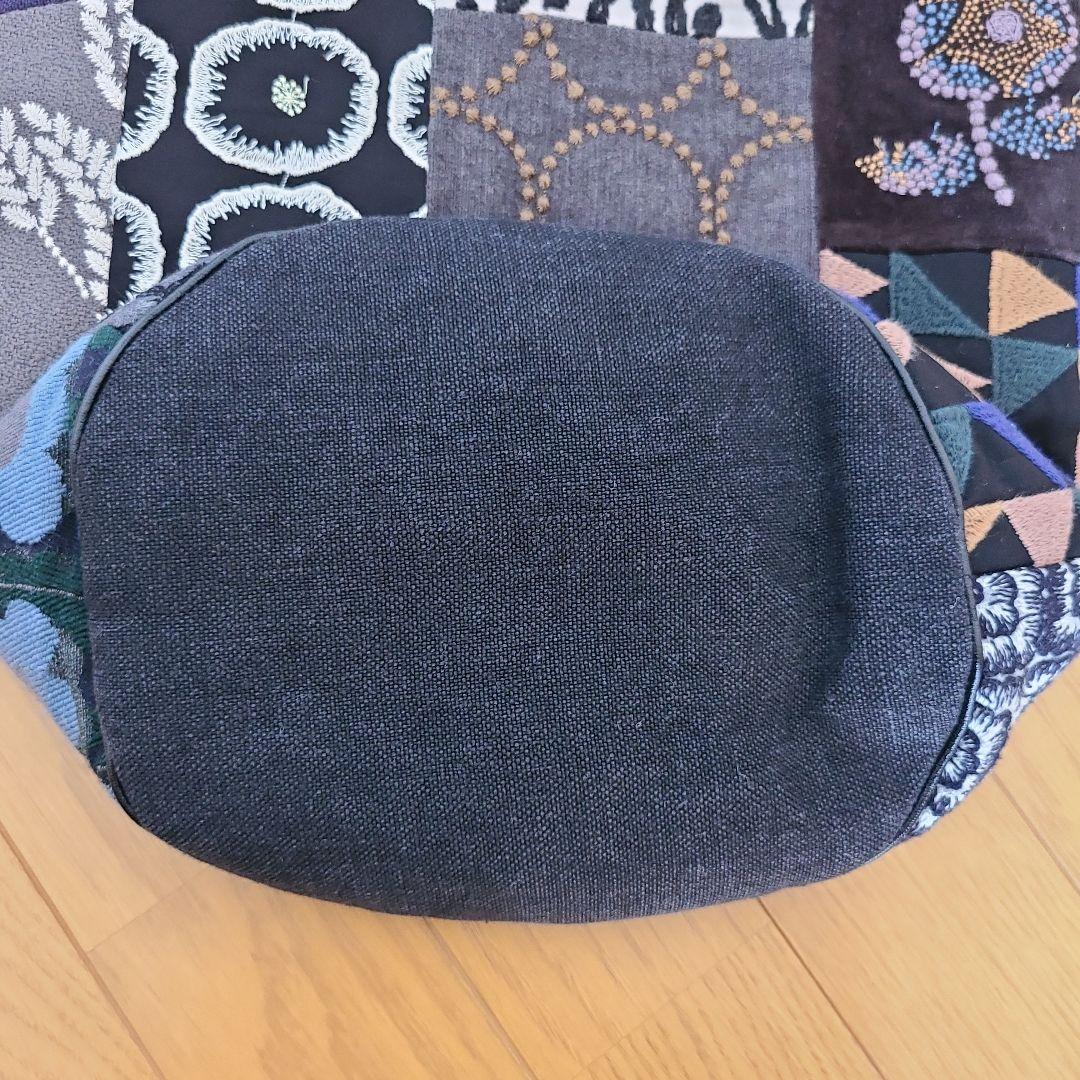美品 ミナペルホネン bucket bag dark mix