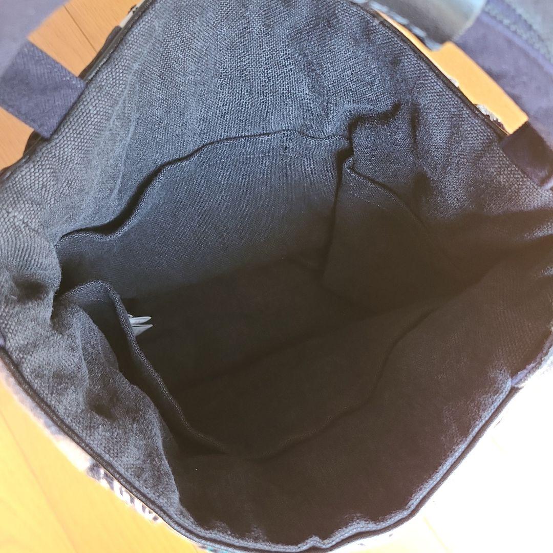 美品 ミナペルホネン bucket bag dark mix