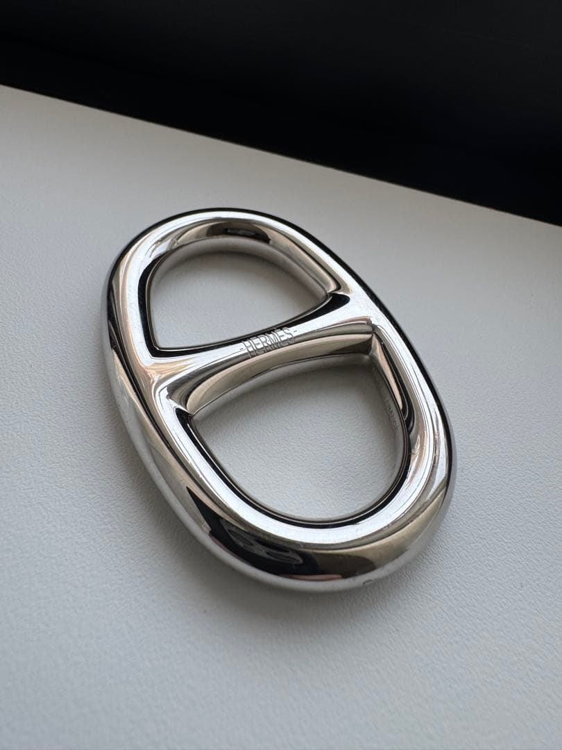 えびえび様　エルメス　HERMES　スカーフリング　シェーヌダンクル　シルバー