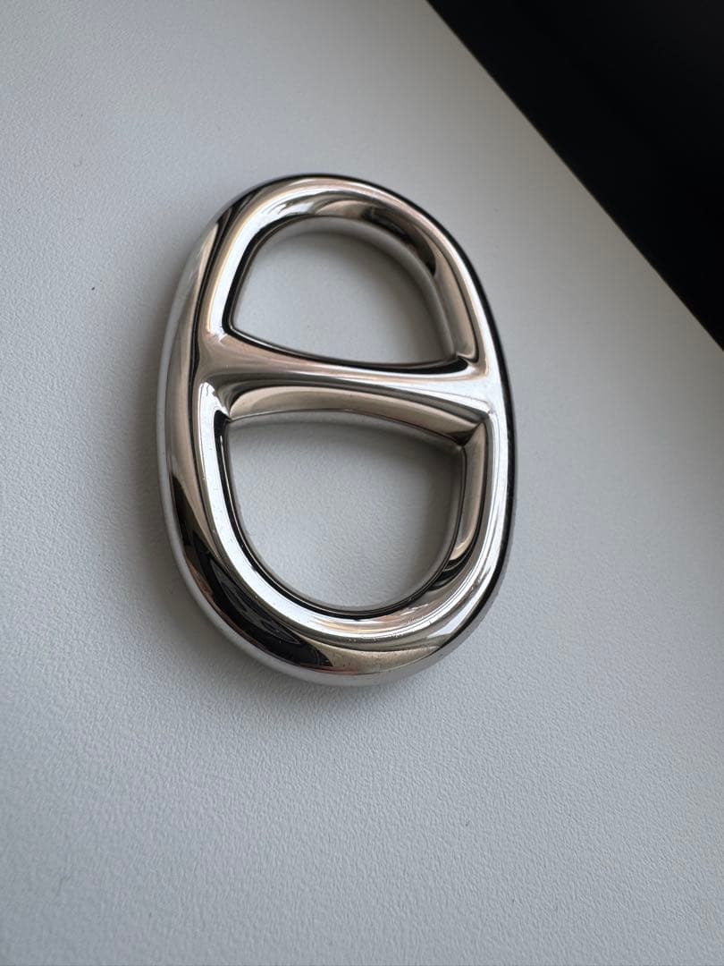 えびえび様　エルメス　HERMES　スカーフリング　シェーヌダンクル　シルバー