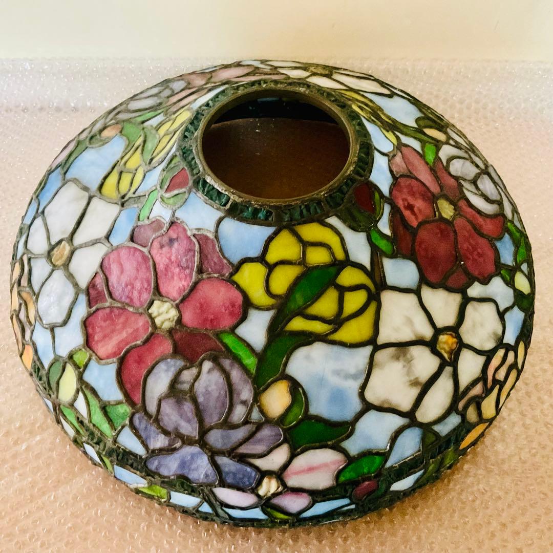 ⭐️がんも様 御専用⭐️【ヴィンテージ】ステンドグラスランプ フラワースカイ