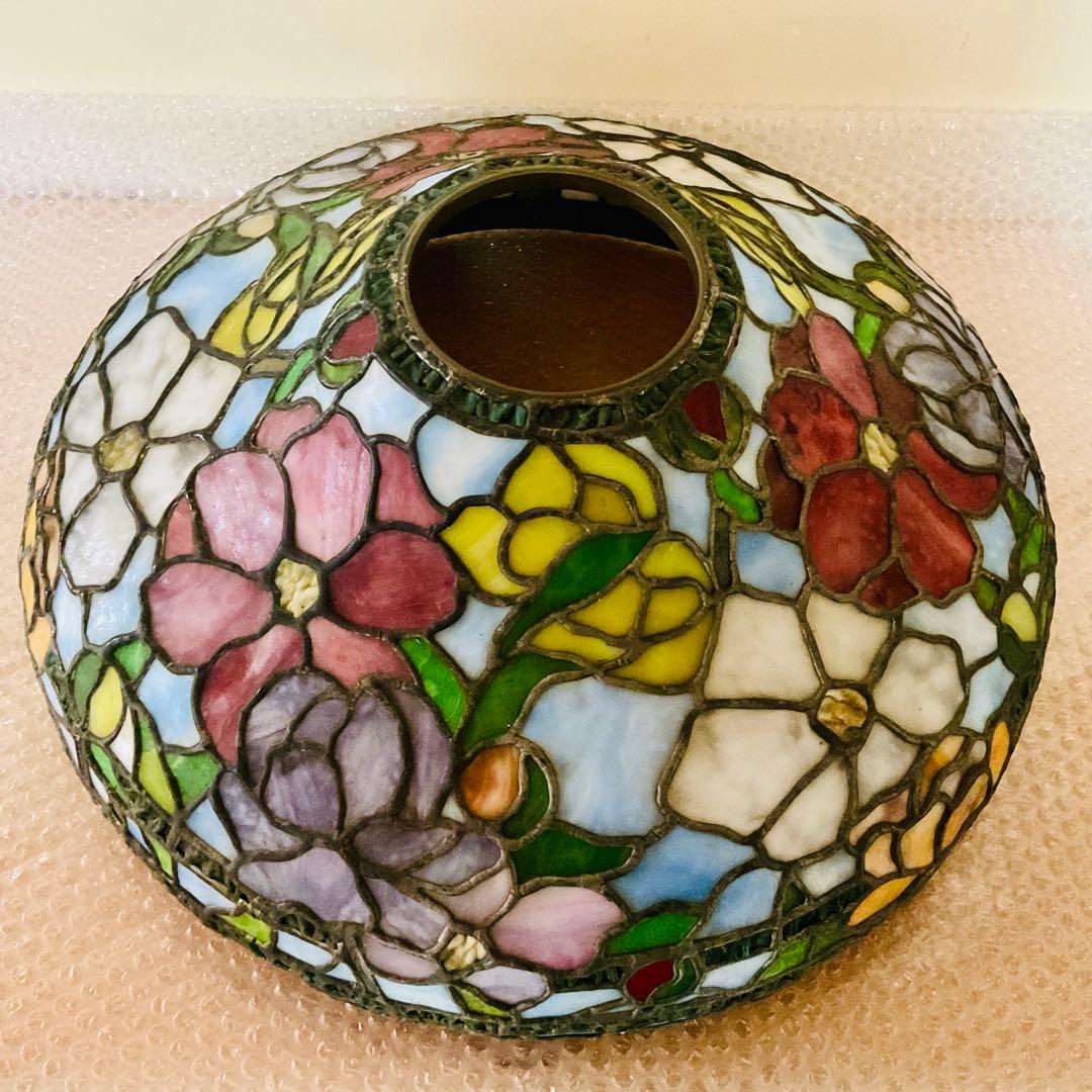 ⭐️がんも様 御専用⭐️【ヴィンテージ】ステンドグラスランプ フラワースカイ