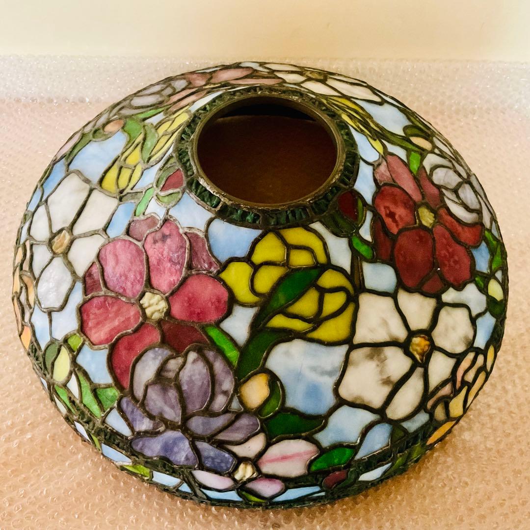⭐️がんも様 御専用⭐️【ヴィンテージ】ステンドグラスランプ フラワースカイ