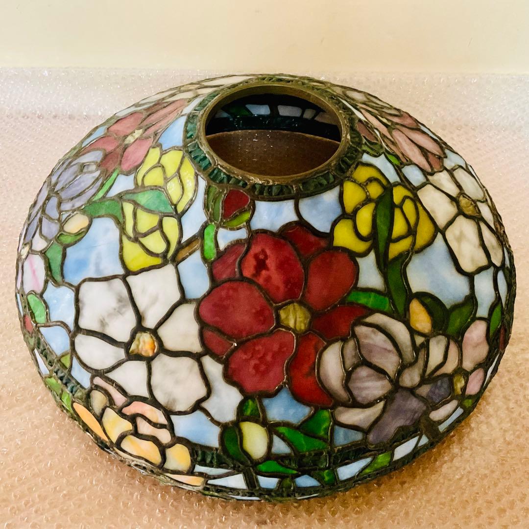 ⭐️がんも様 御専用⭐️【ヴィンテージ】ステンドグラスランプ フラワースカイ