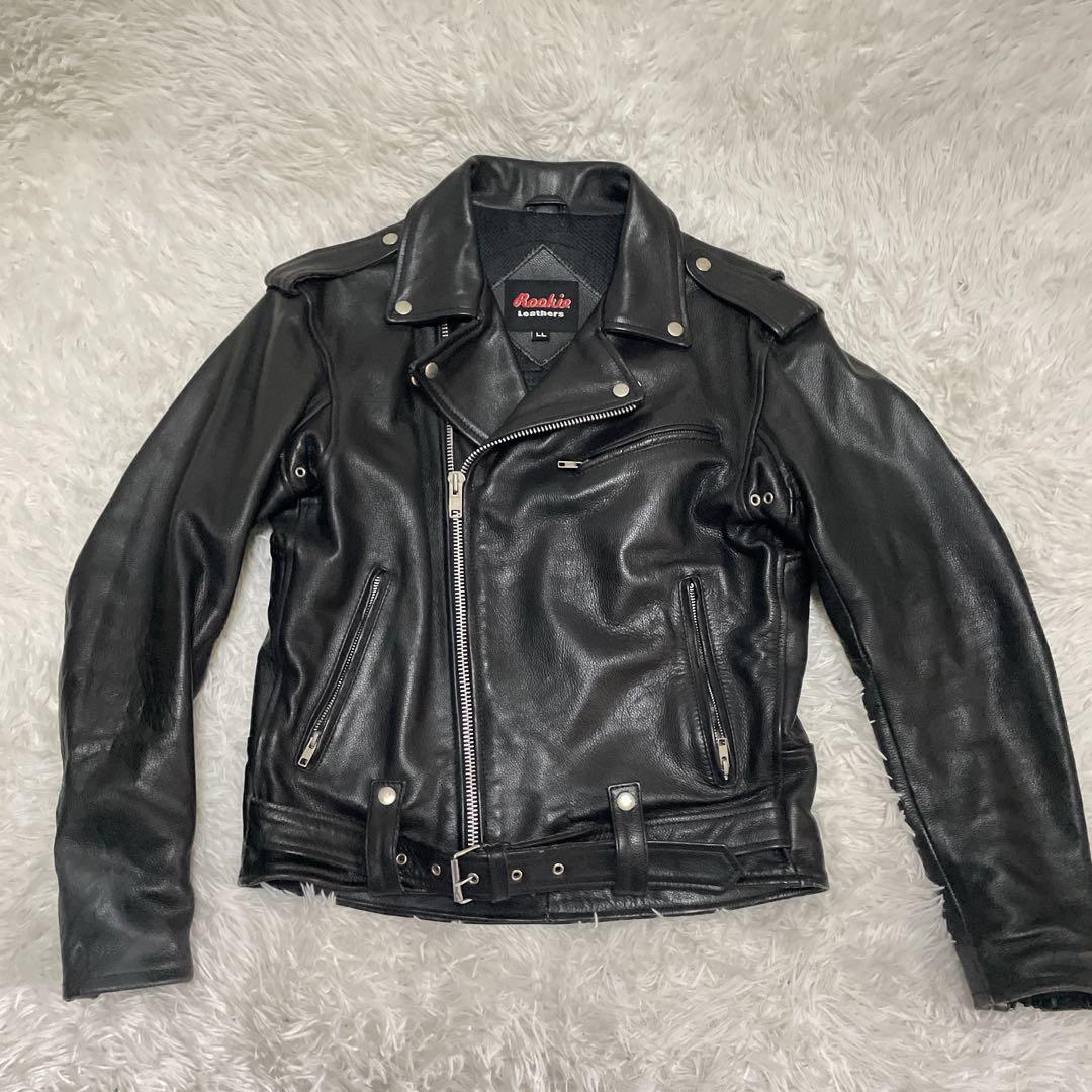良品✨Rookie Leathers ダブルライダース　牛革　XL