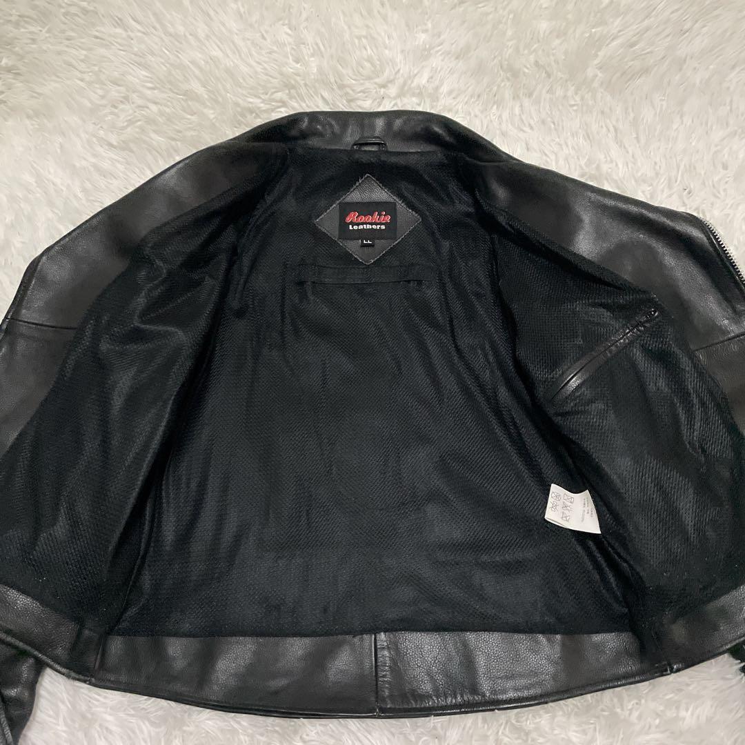 良品✨Rookie Leathers ダブルライダース　牛革　XL