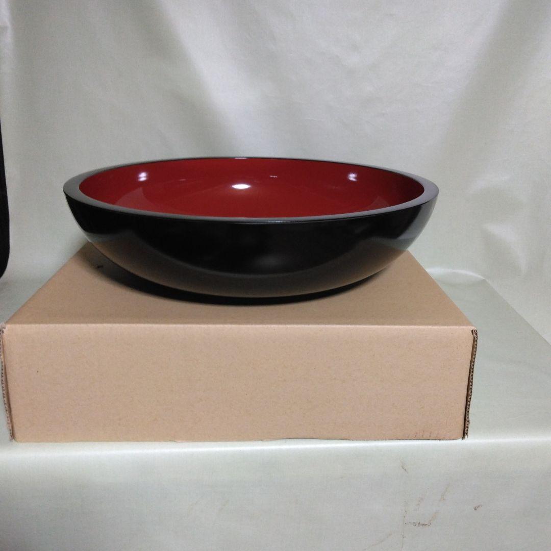 新品尺8寸そば打ちこね鉢 越前漆器