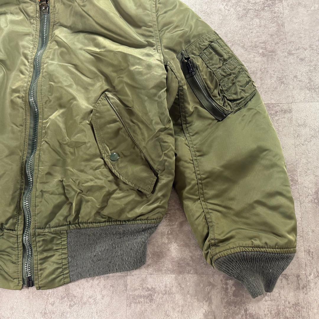 90s アルファインダストリーズ MA-1 usa カーキオリーブ S