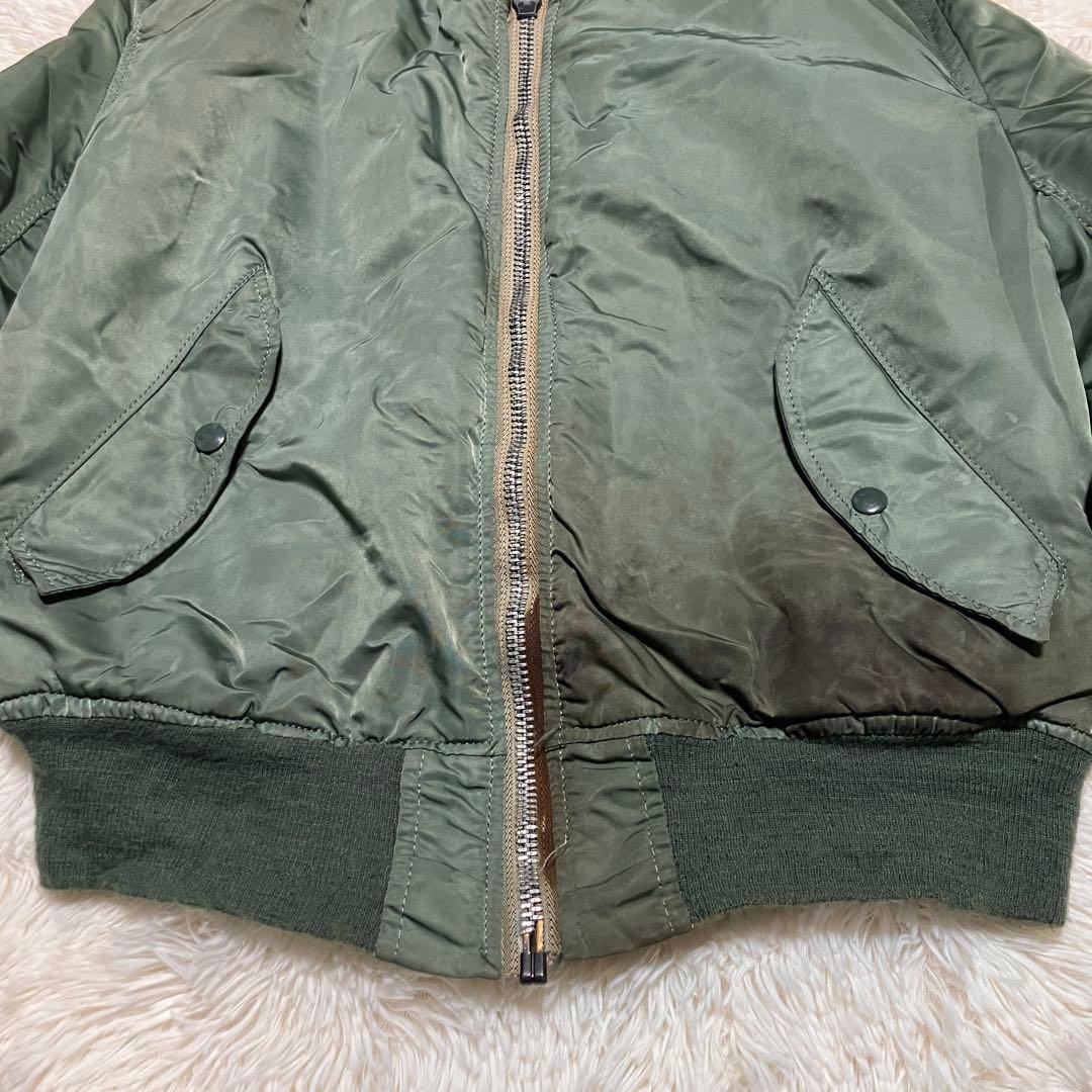 USA製　80s アルファインダストリーズ MA-1 リバーシブル M