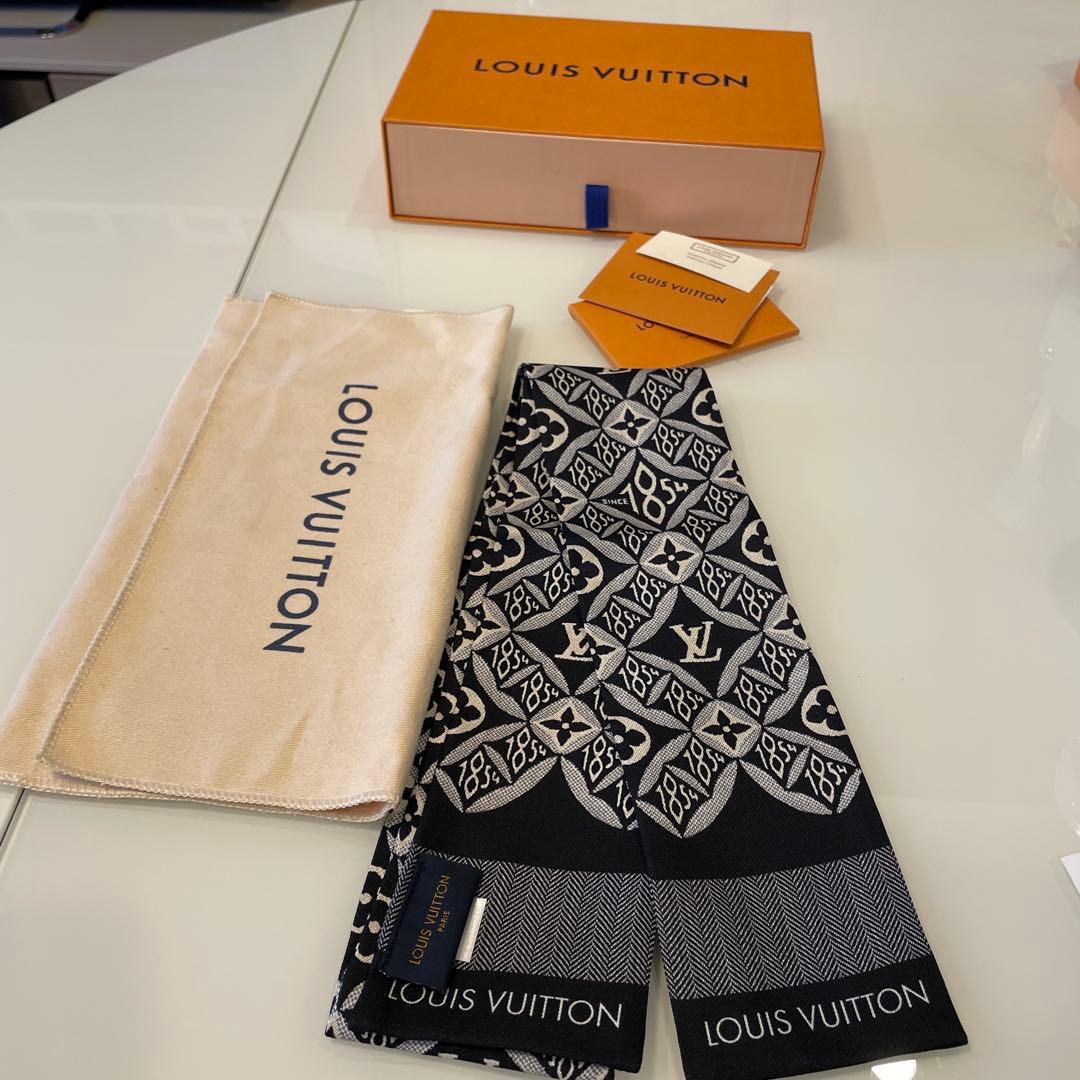 美品LOUIS VUITTON バードーSINCE1854スカーフモノグラム