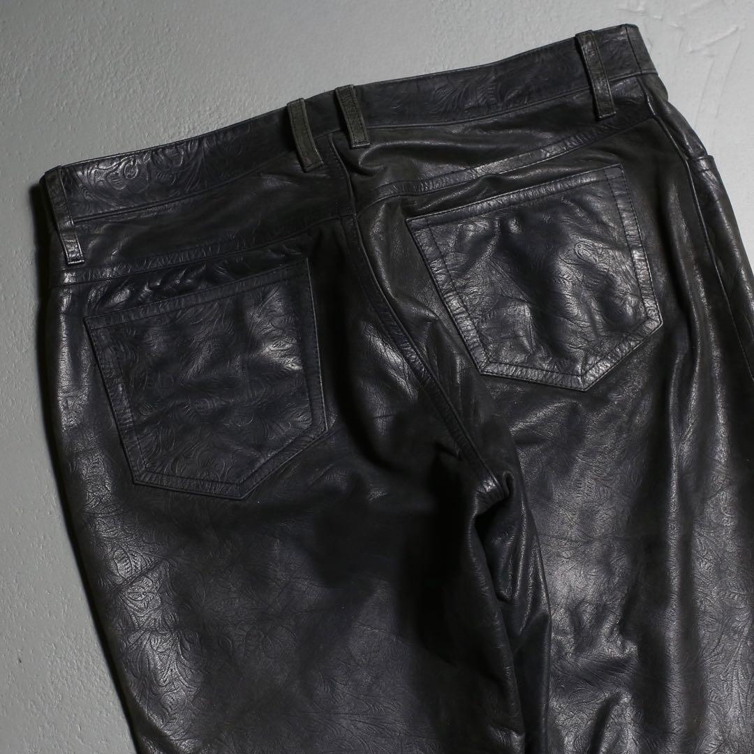 シルエット◎ 90s~ NICORE Archive Leather Pants