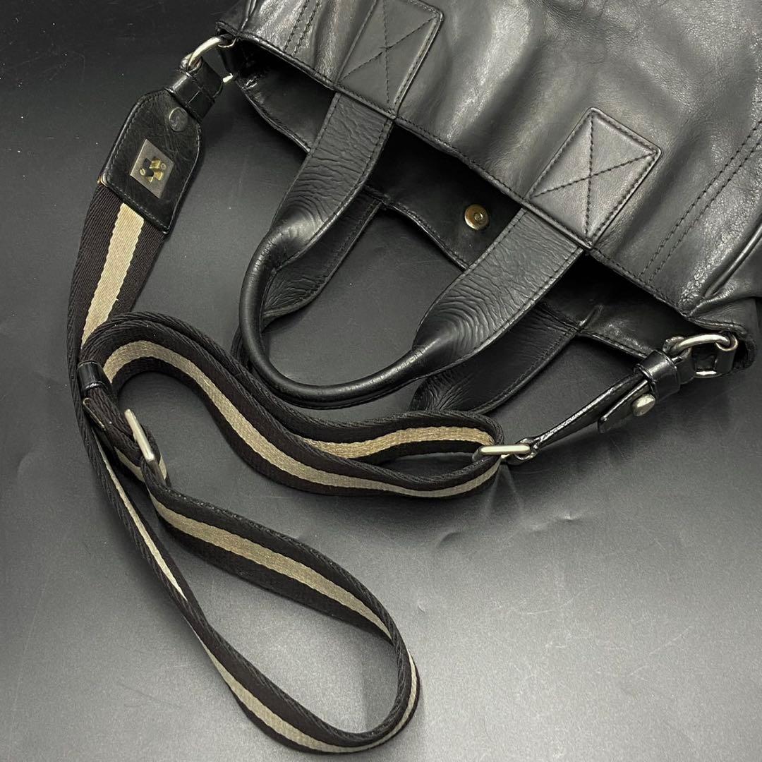 バリー トレインスポッティング 2way トートバッグ ショルダー付き レザー