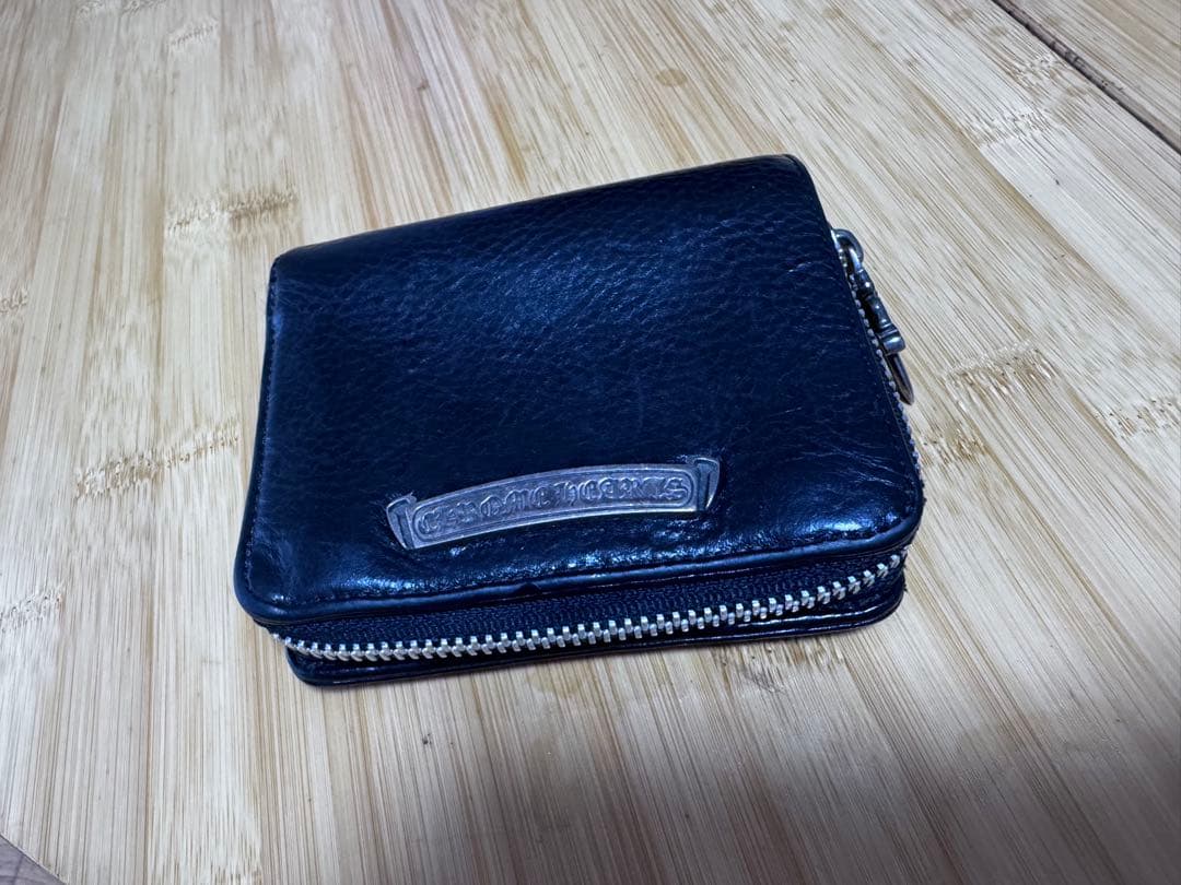 最終値下げCHROME HEARTS クロムハーツ SQ ZIP財布原本
