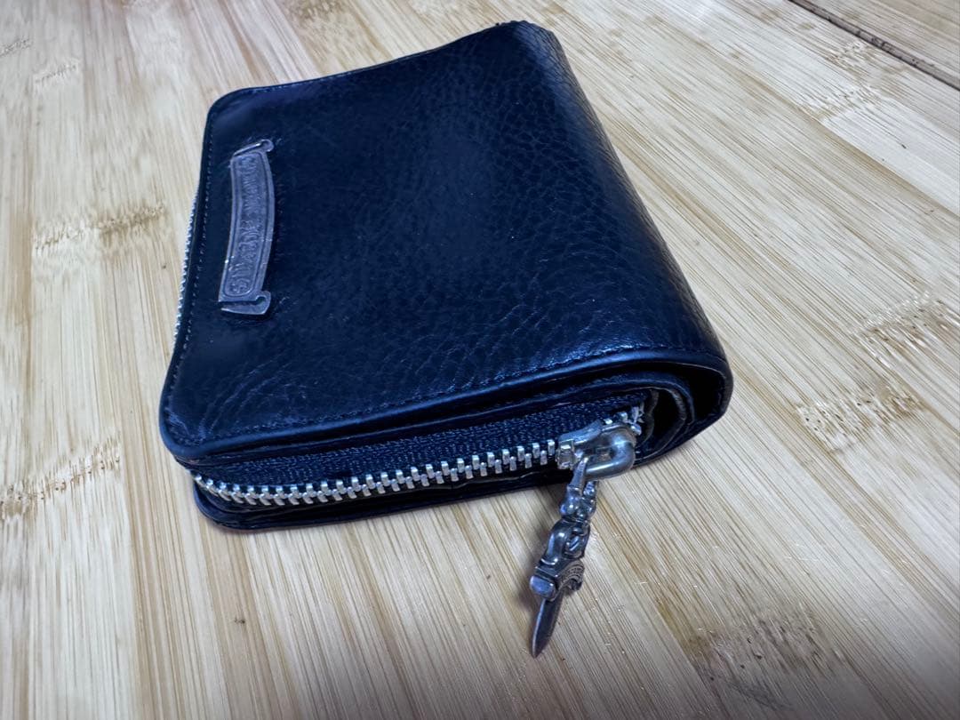 最終値下げCHROME HEARTS クロムハーツ SQ ZIP財布原本