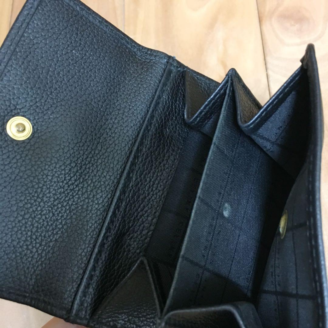 セリーヌ 黒 折り財布