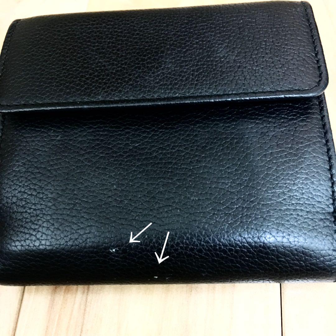 セリーヌ 黒 折り財布