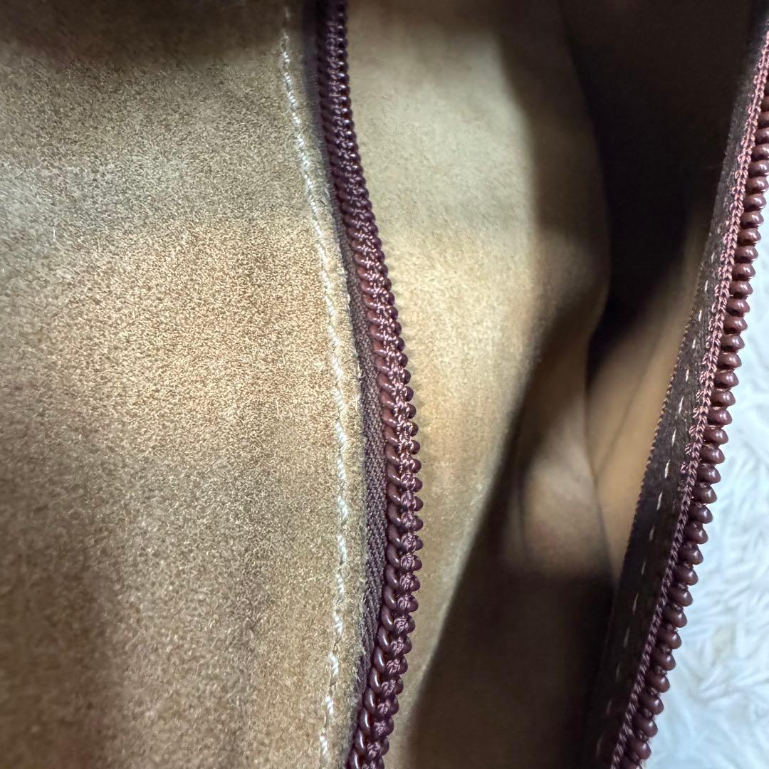 LOEWE ボストンバッグ　ショルダー　スエード　レザー　カラー(ブラウン)