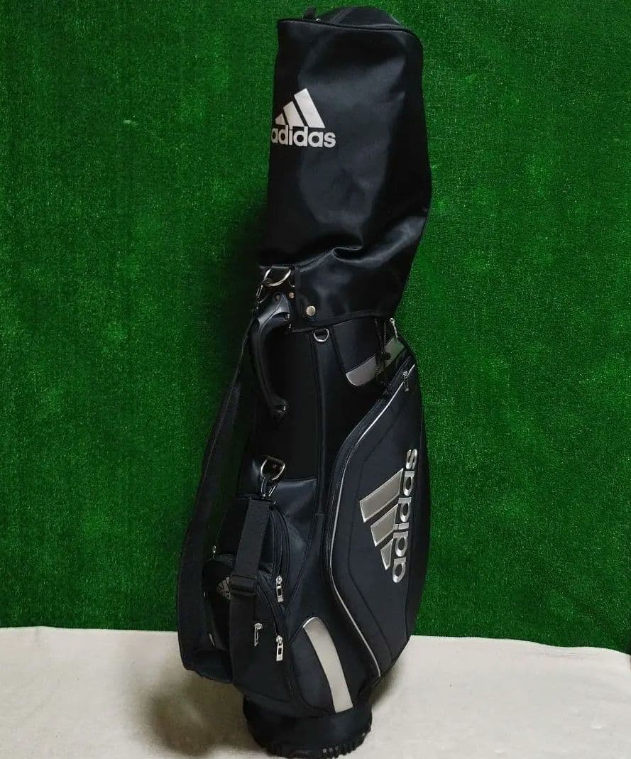 美品　adidas 黒 軽量キャディバッグ　int