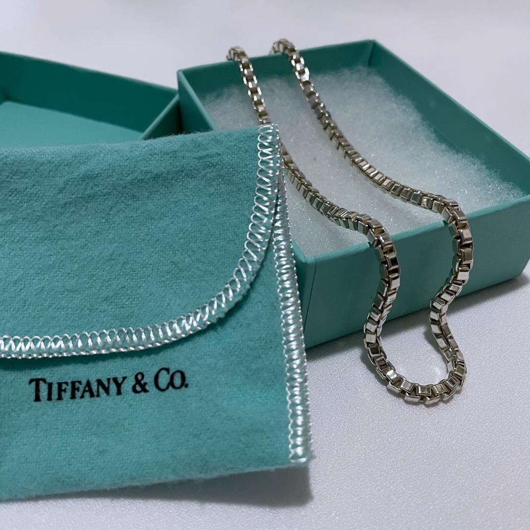 【箱・保存袋付】ティファニー ベネチアン ネックレス シルバー925 男女兼用