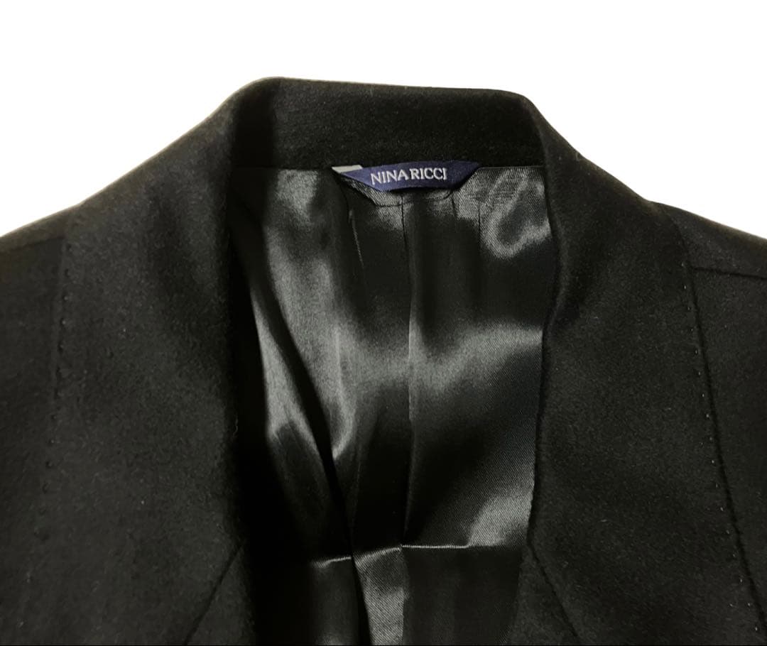 【90s】NINA RICCI ムッシュ カシミヤ　チェスターコート　伊製