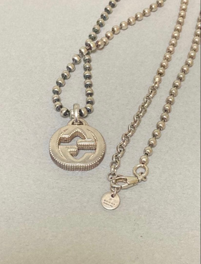✨本日限定価格GUCCI ネックレス インターロッキング GG シルバー刻印あり