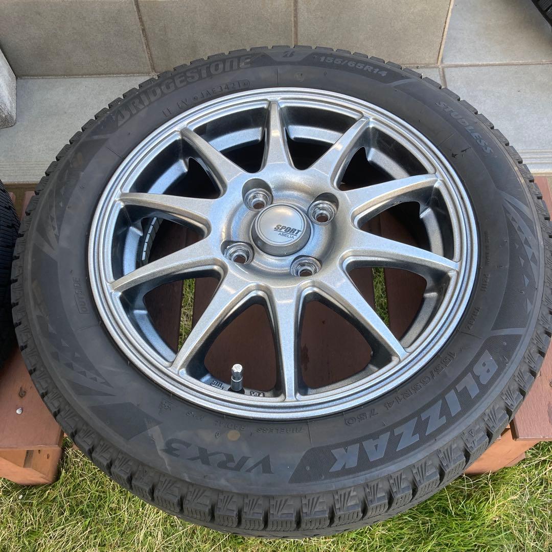 ブリヂストン スタッドレスタイヤ 155/65R14 ホイールセット②