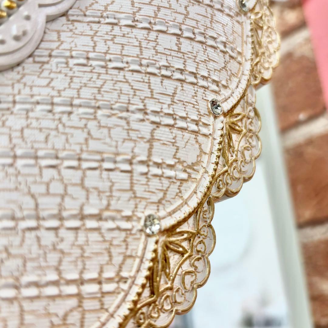 フラワー装飾 両面掛時計 静音時計 豪華 おしゃれ