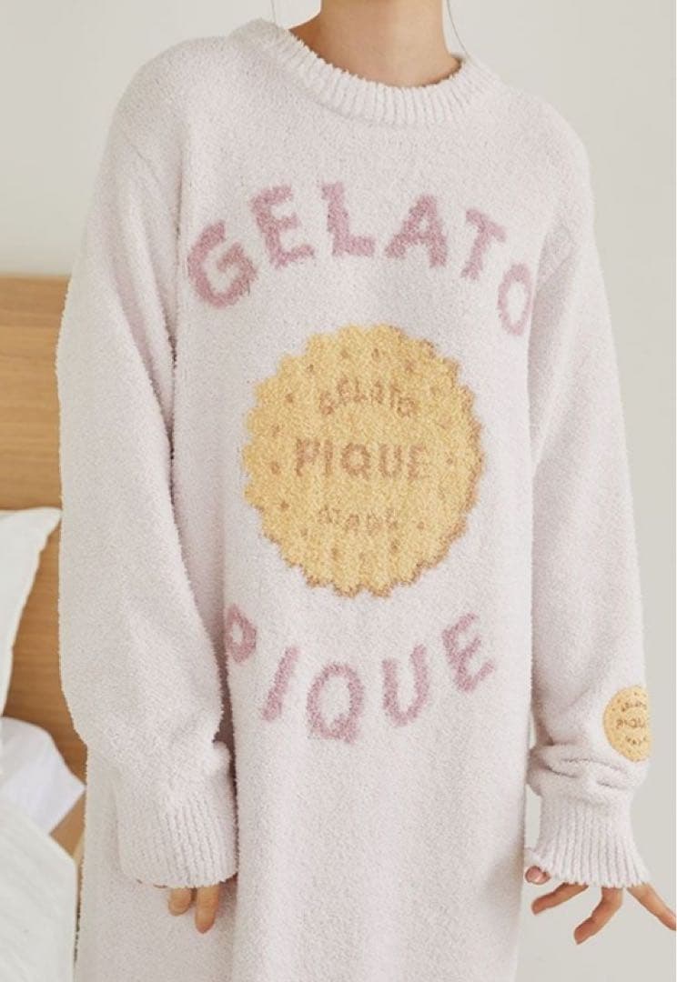 新品♡⃛ 完売品 ジェラートピケ パウダービスケットジャガード ワンピース ピンク