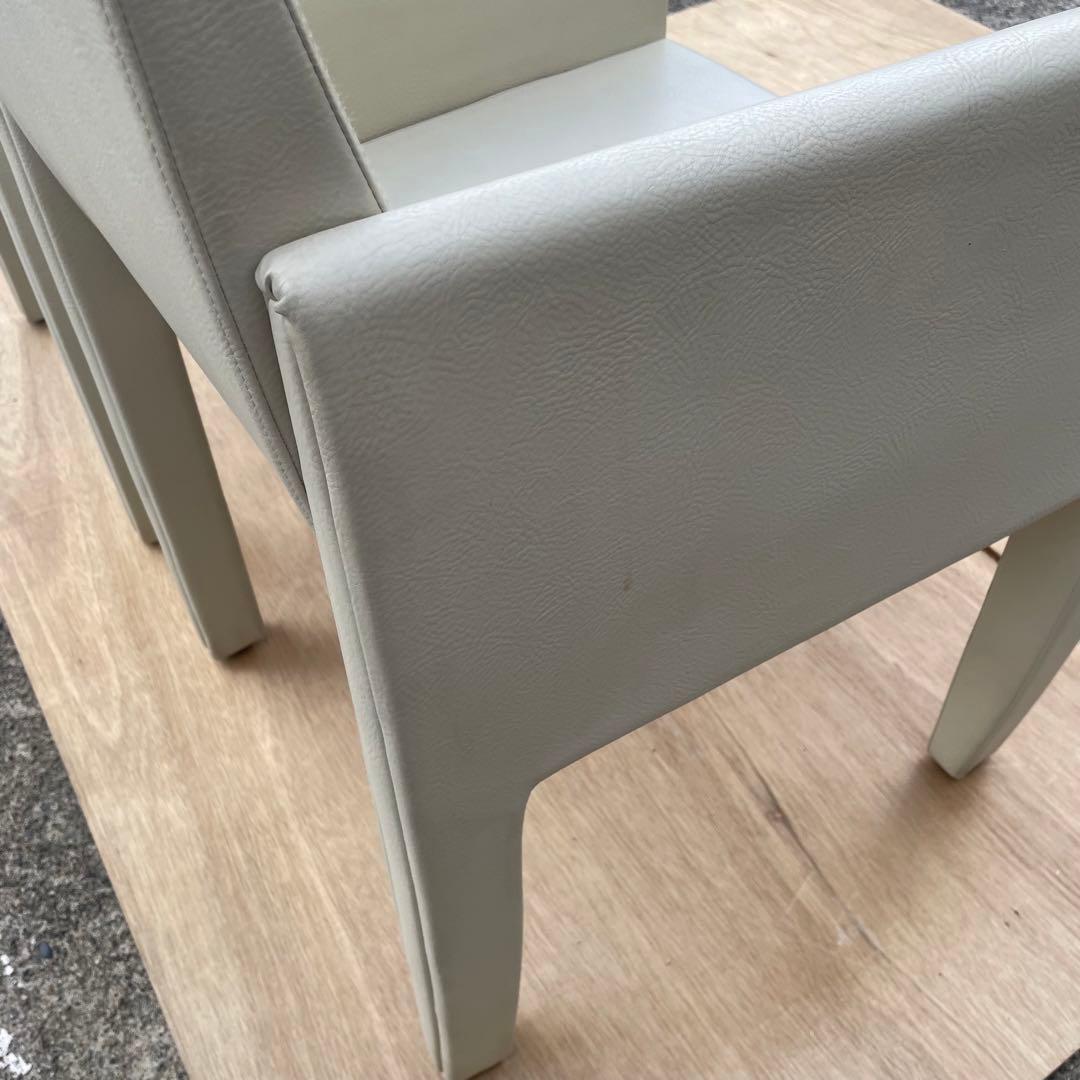 alflex チェア　アルフレックス　2脚　ホワイト