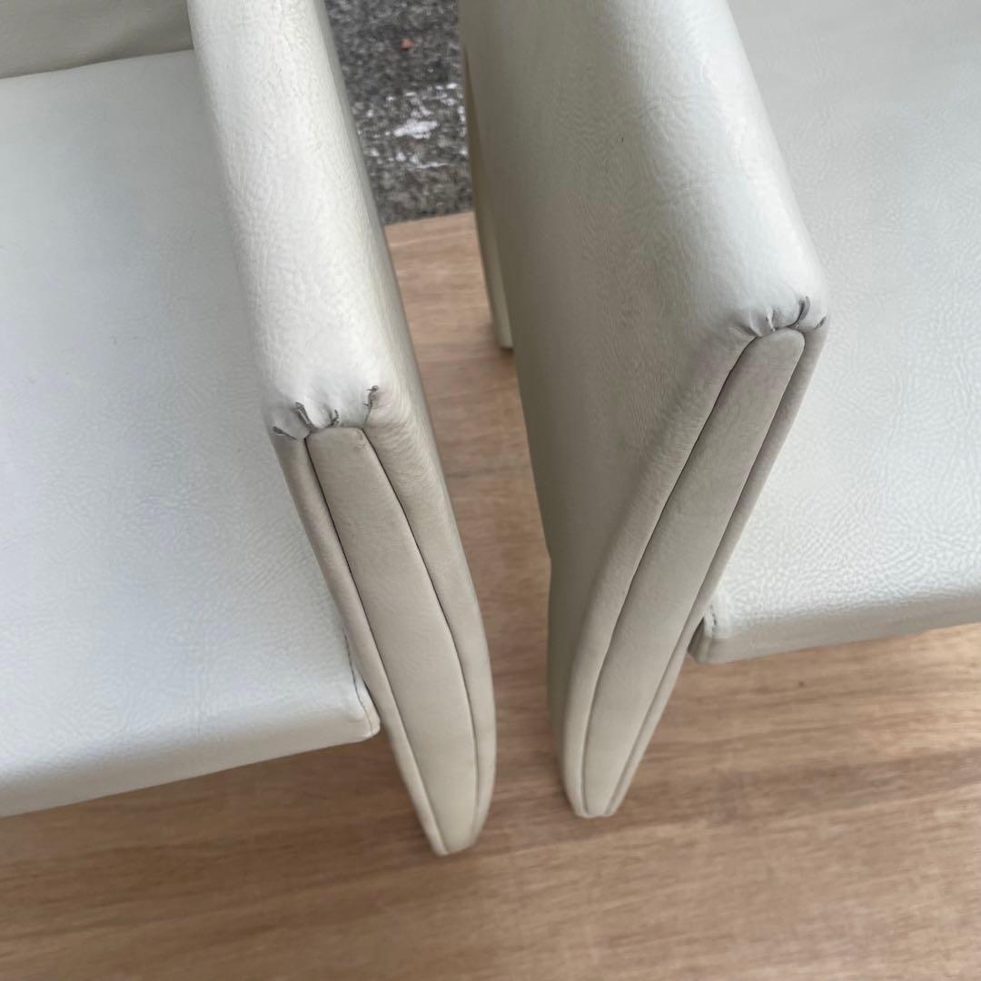 alflex チェア　アルフレックス　2脚　ホワイト
