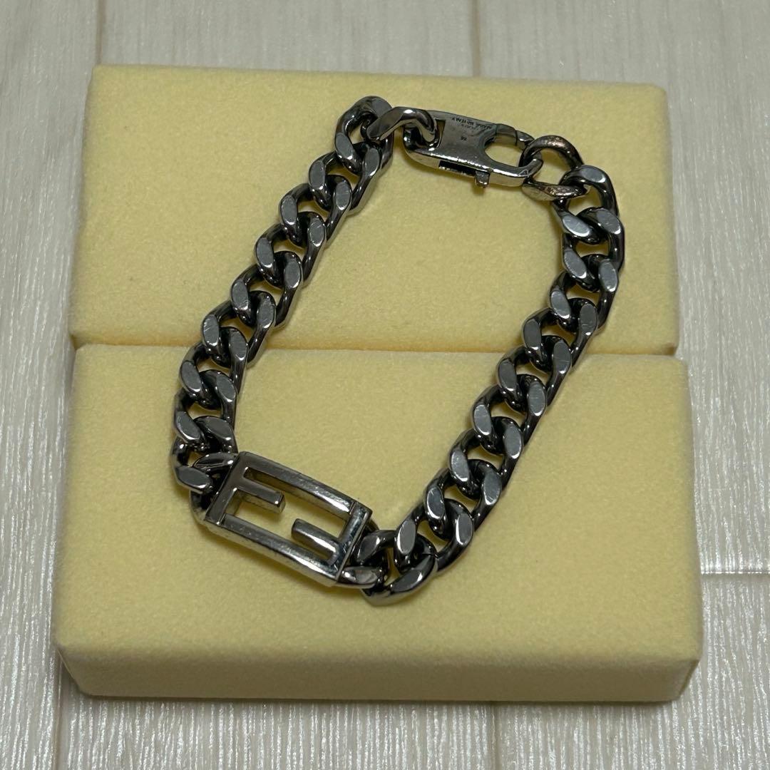 FENDI チェーンブレスレット バゲット シルバー