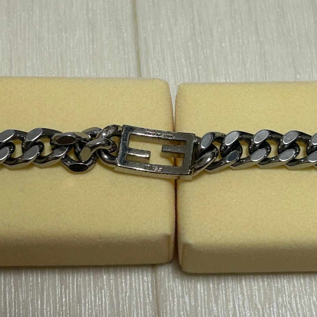 FENDI チェーンブレスレット バゲット シルバー