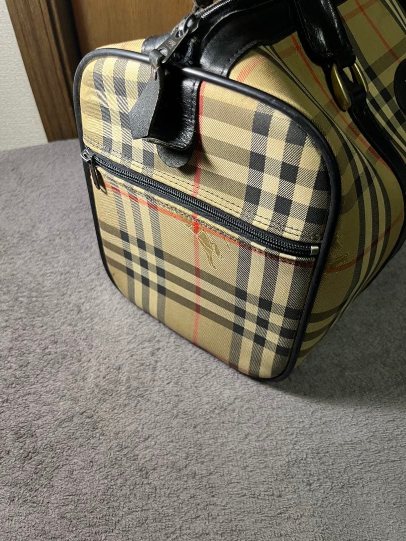 バーバリー　ノバチェック　ボストンバッグ