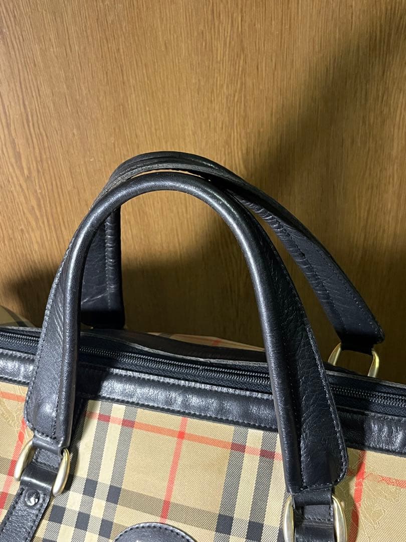 バーバリー　ノバチェック　ボストンバッグ