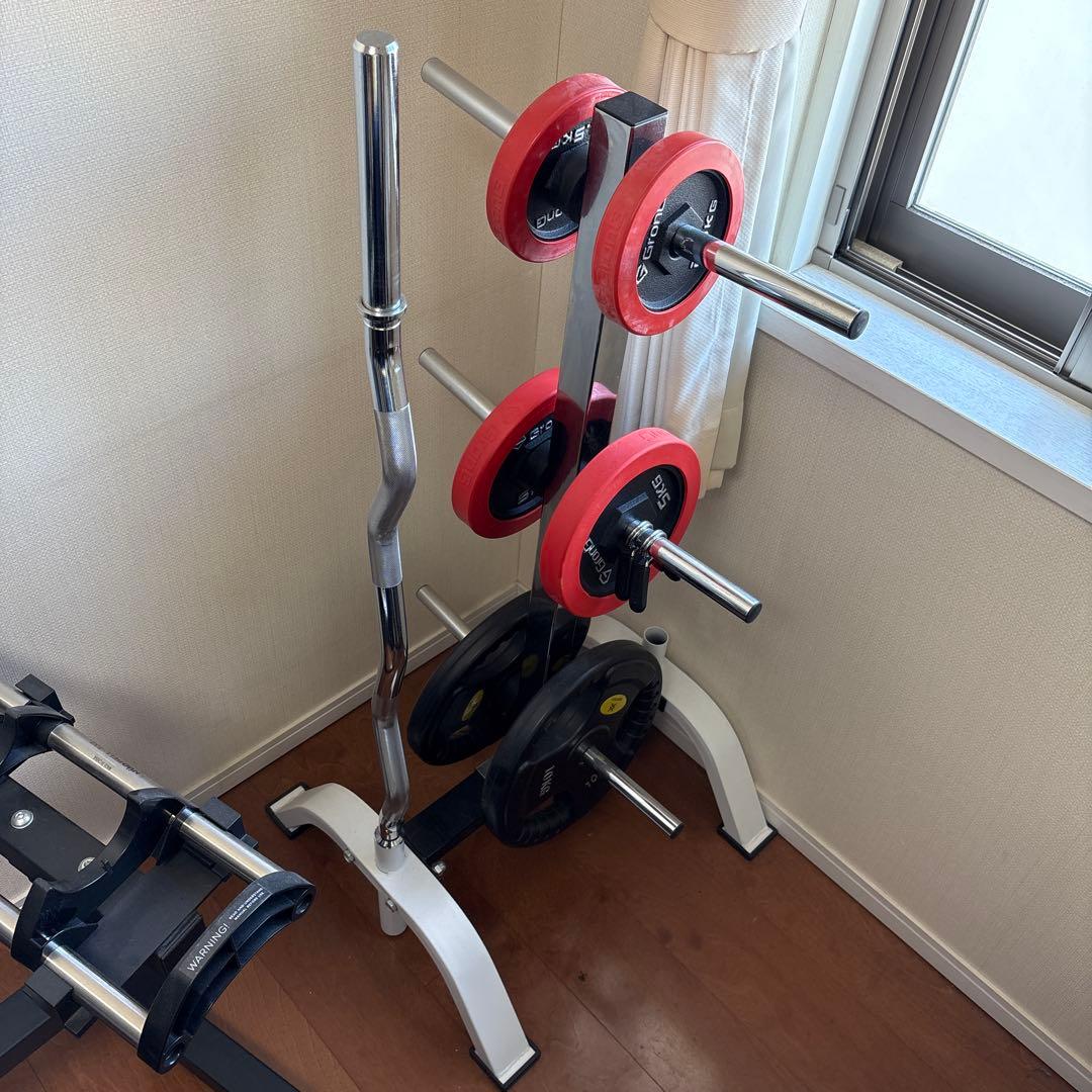 「手渡し限定」バーベルスタンド＆バーベル2.5kg/5kg/10kg ＆Wバー